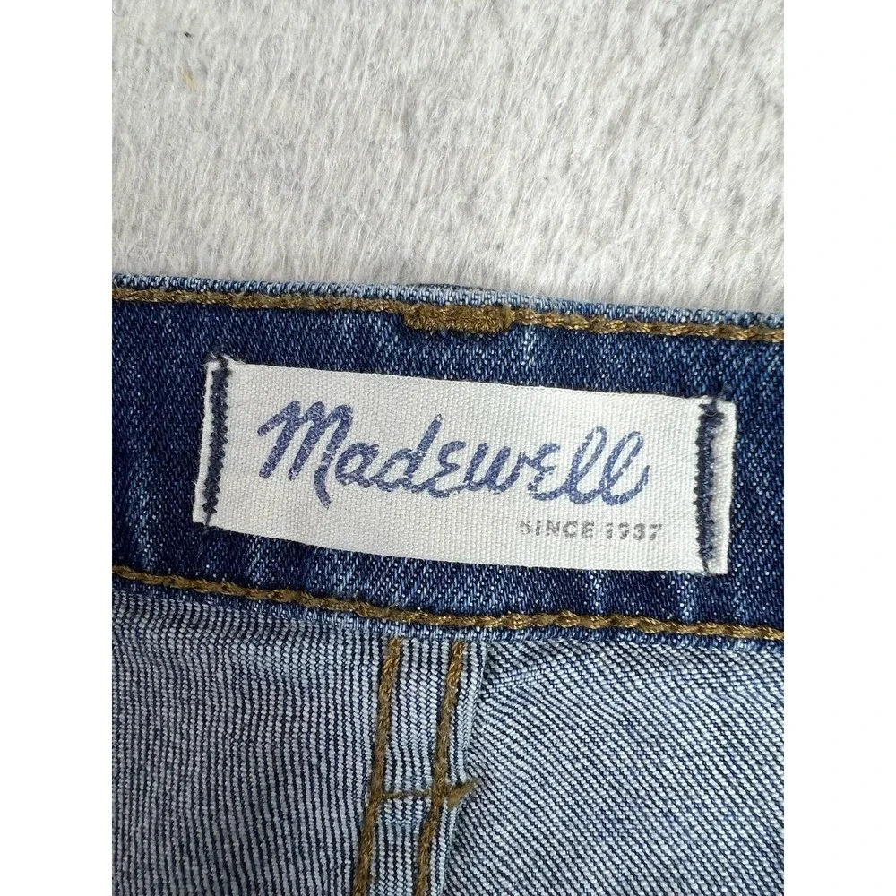 Madewell Slim Boyjean Jeans Womens 28 Blue Medium Wash Mid Rise Stretch Denim
